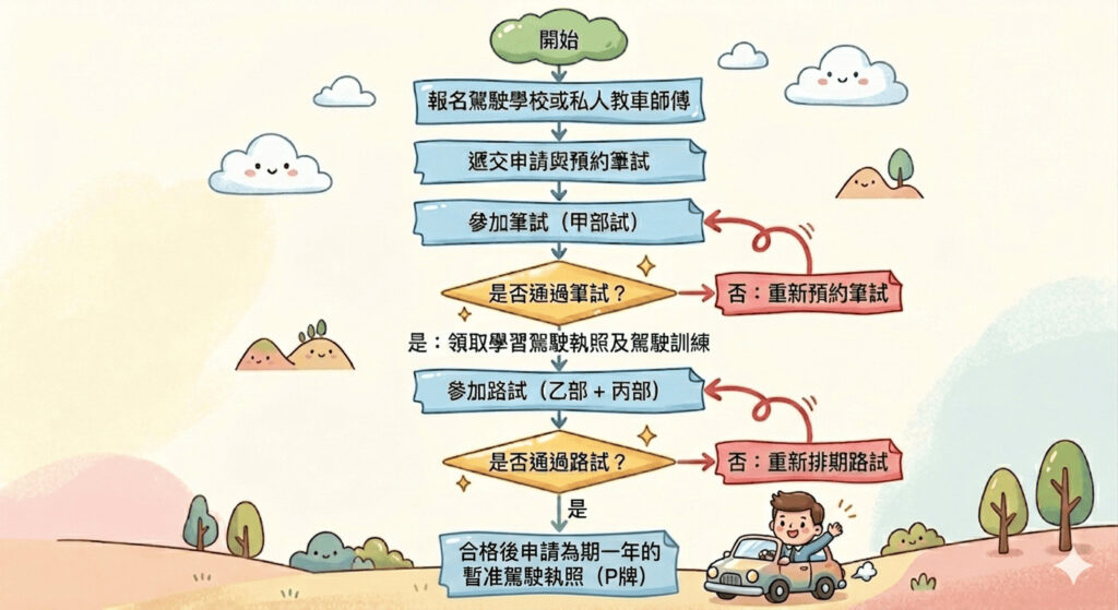 香港考車牌流程